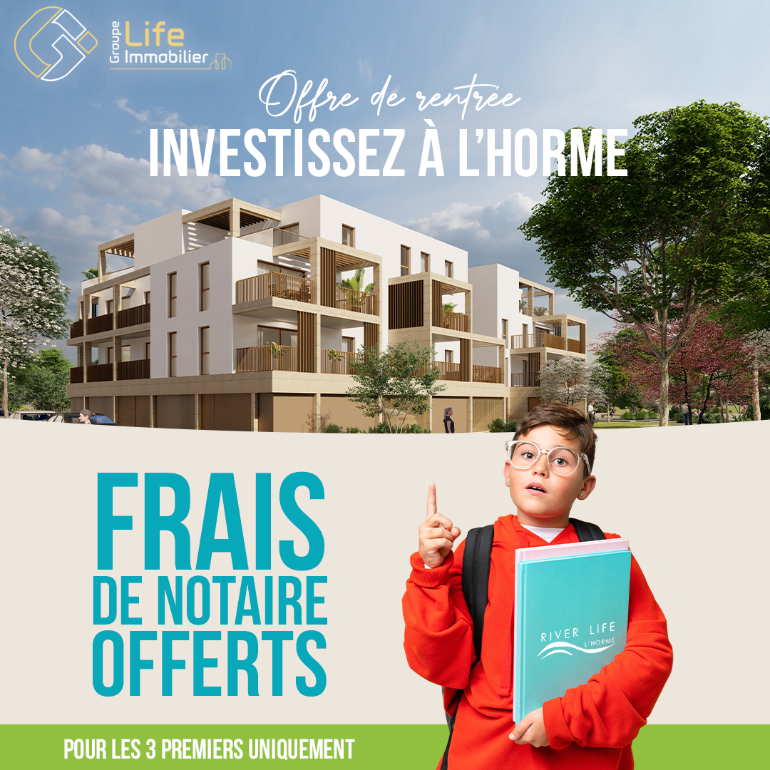 Popup offre de rentrée River Life L'Horme